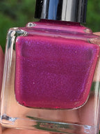 Ovid’s Mulberry – Handmade Indie Nail Lacquer | Deep Mulberry Purple with Electric Violet Shimmer | Liquid Krystal Co.