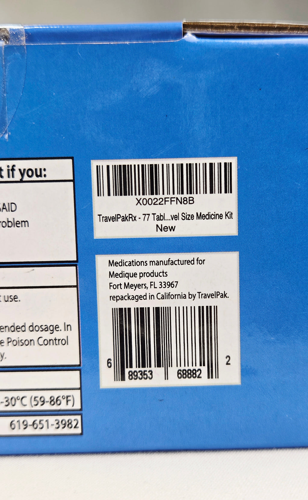 TravelPak RX Travel Medicine Kit | 73 Tablets | Pharmacist Recommended Travel Essentials Kit