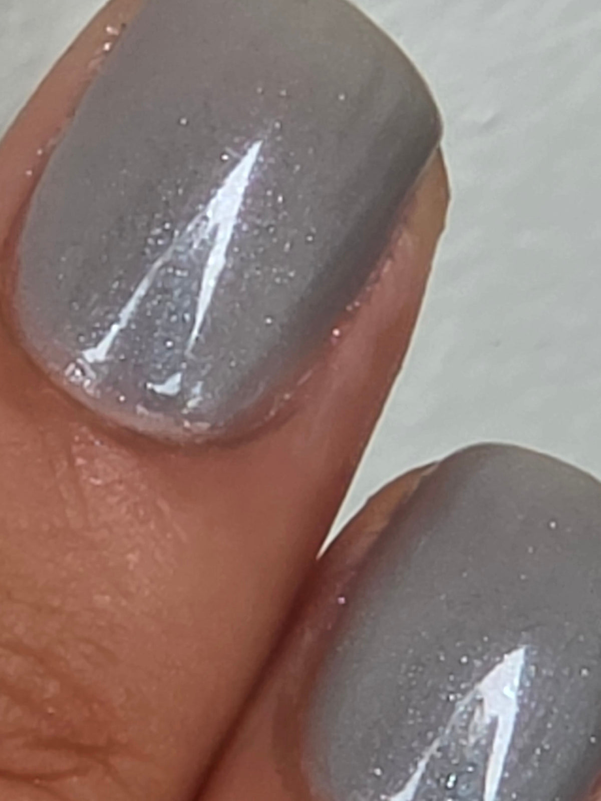 Mystic Foglight - Gray Nail Polish with Multicolor Shimmer | Liquid Krystal Co. Handmade Indie Lacquer