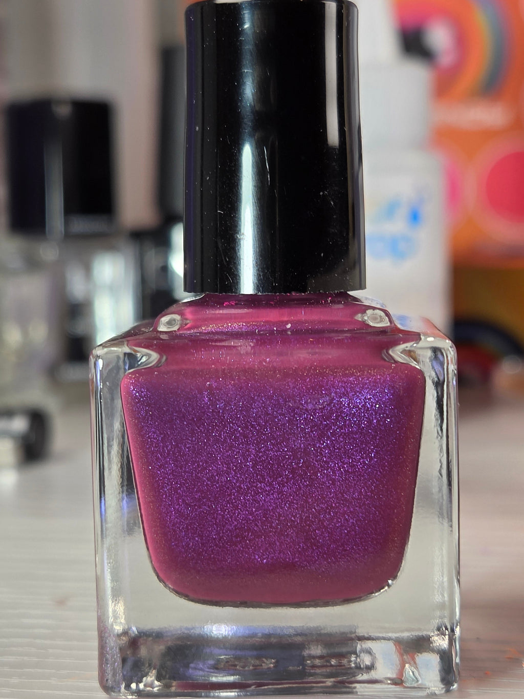 Ovid’s Mulberry – Handmade Indie Nail Lacquer | Deep Mulberry Purple with Electric Violet Shimmer | Liquid Krystal Co.