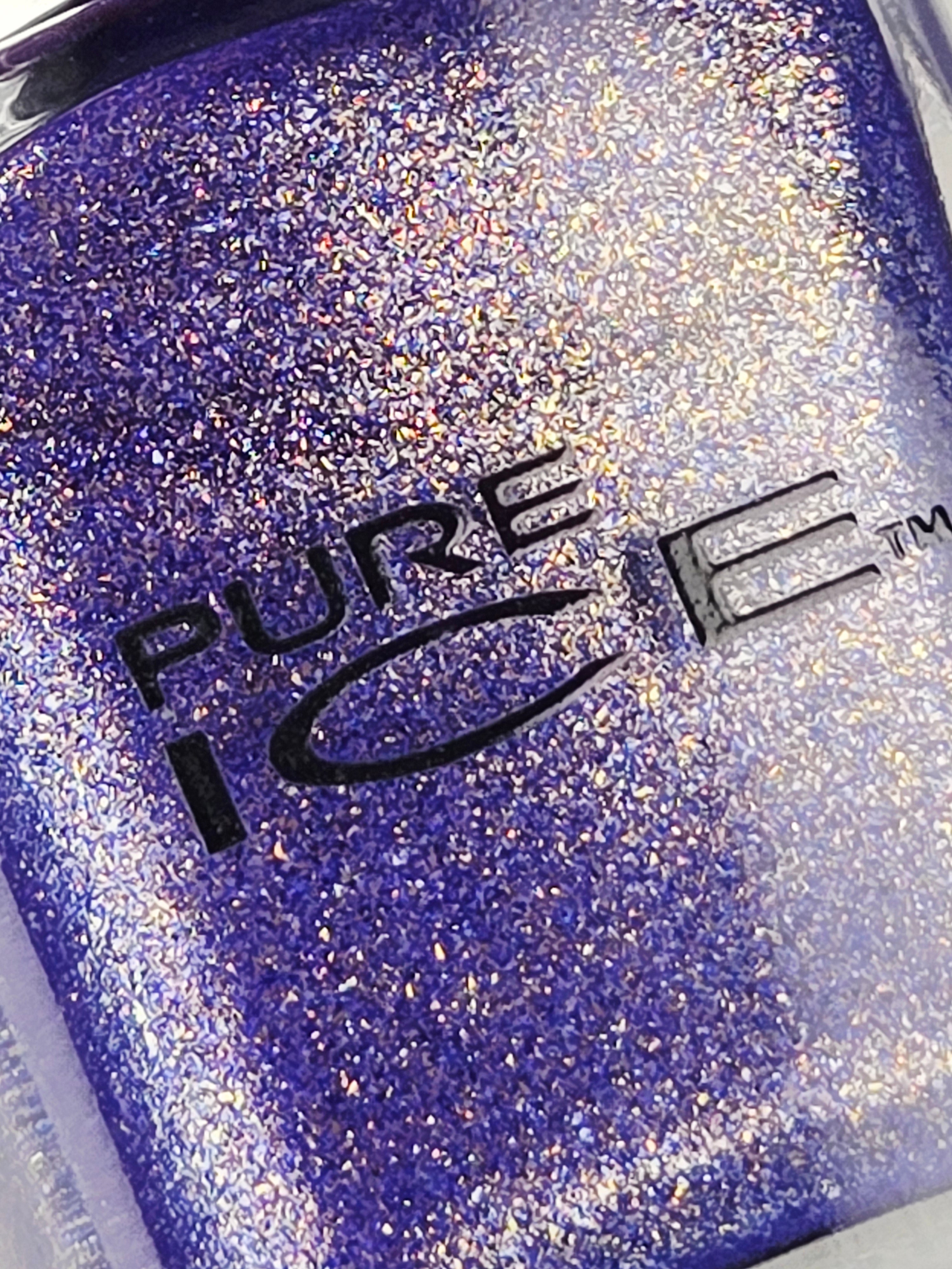 Pure Ice Temptress Nail Polish 842CP – Deep Violet Indigo Shimmer Gold Glitter