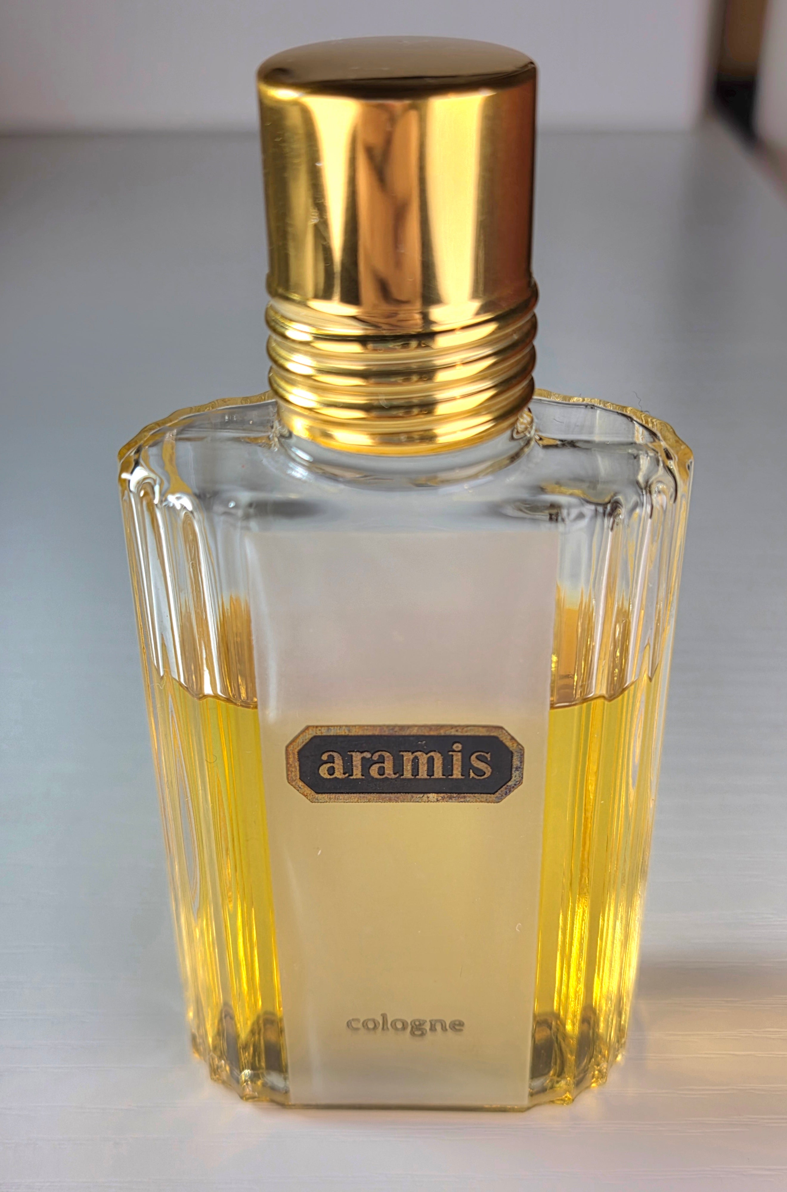 Vintage Aramis Cologne 1.7 oz (50 mL) | Rare Frosted Ribbed Bottle | Made in USA | Collectible Men's Fragrance