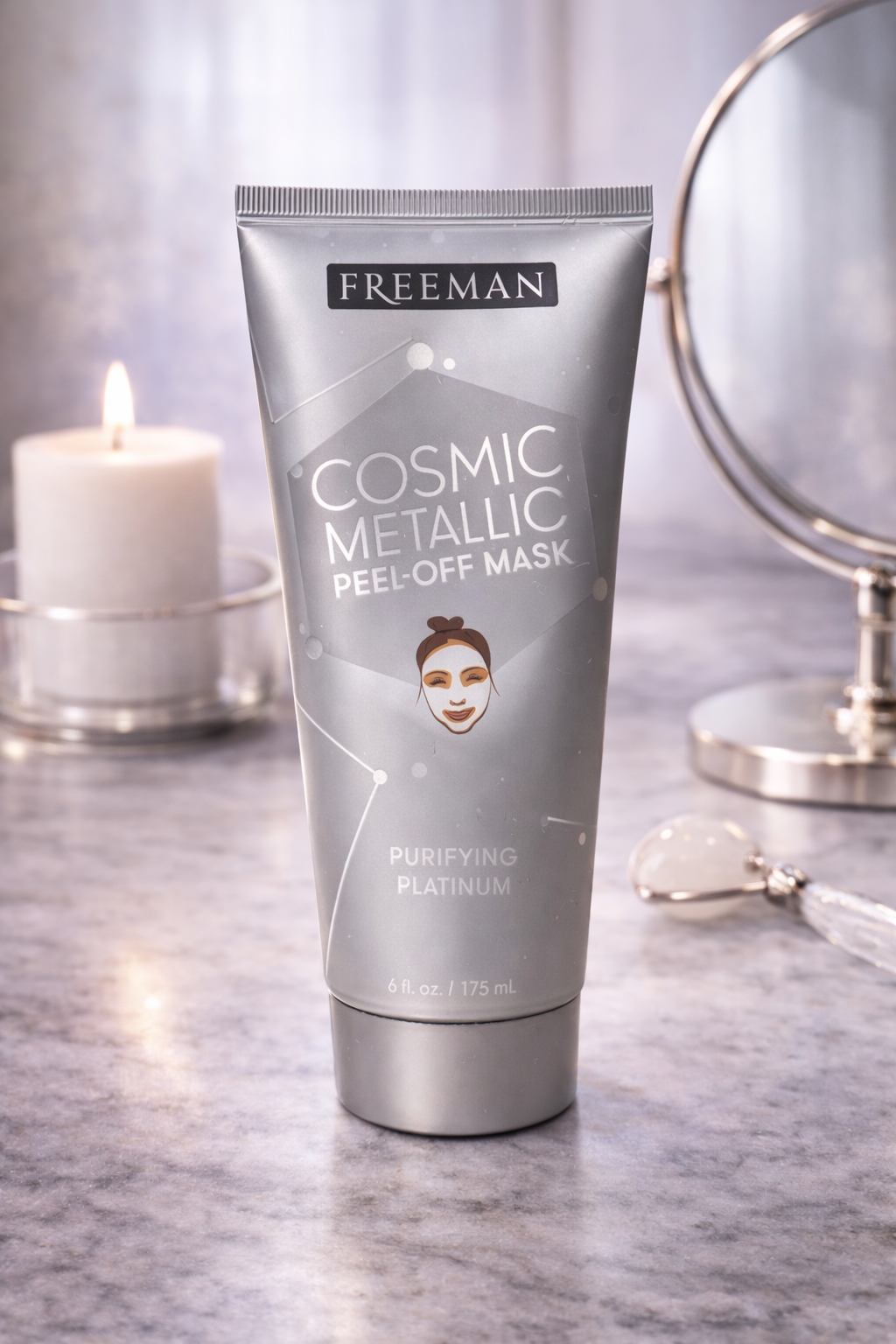 Freeman Cosmic Metallic Peel-Off Mask Purifying Platinum 6 fl oz Sealed