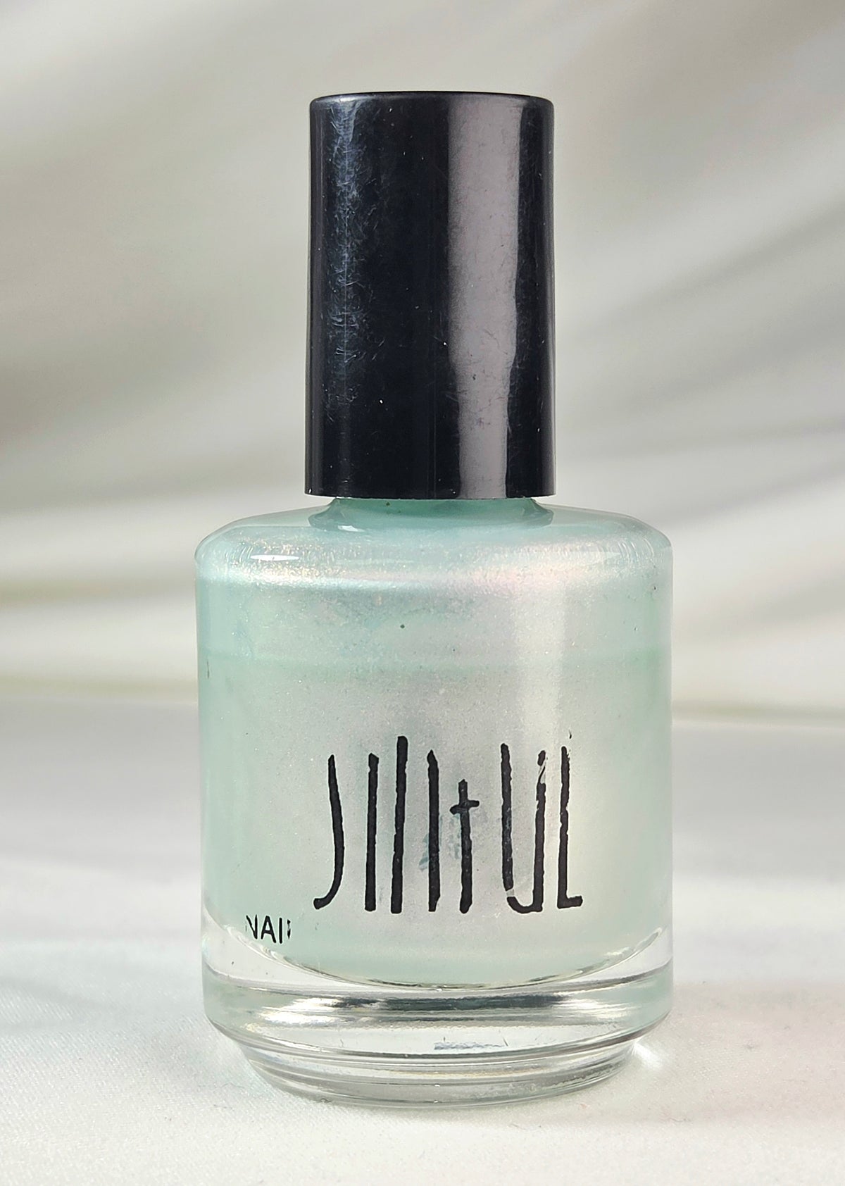 Vintage Sinful Colors #223 Nail Polish Soft Mink / Soft Pink Label Variation Aqua Pink Orange Shimmer