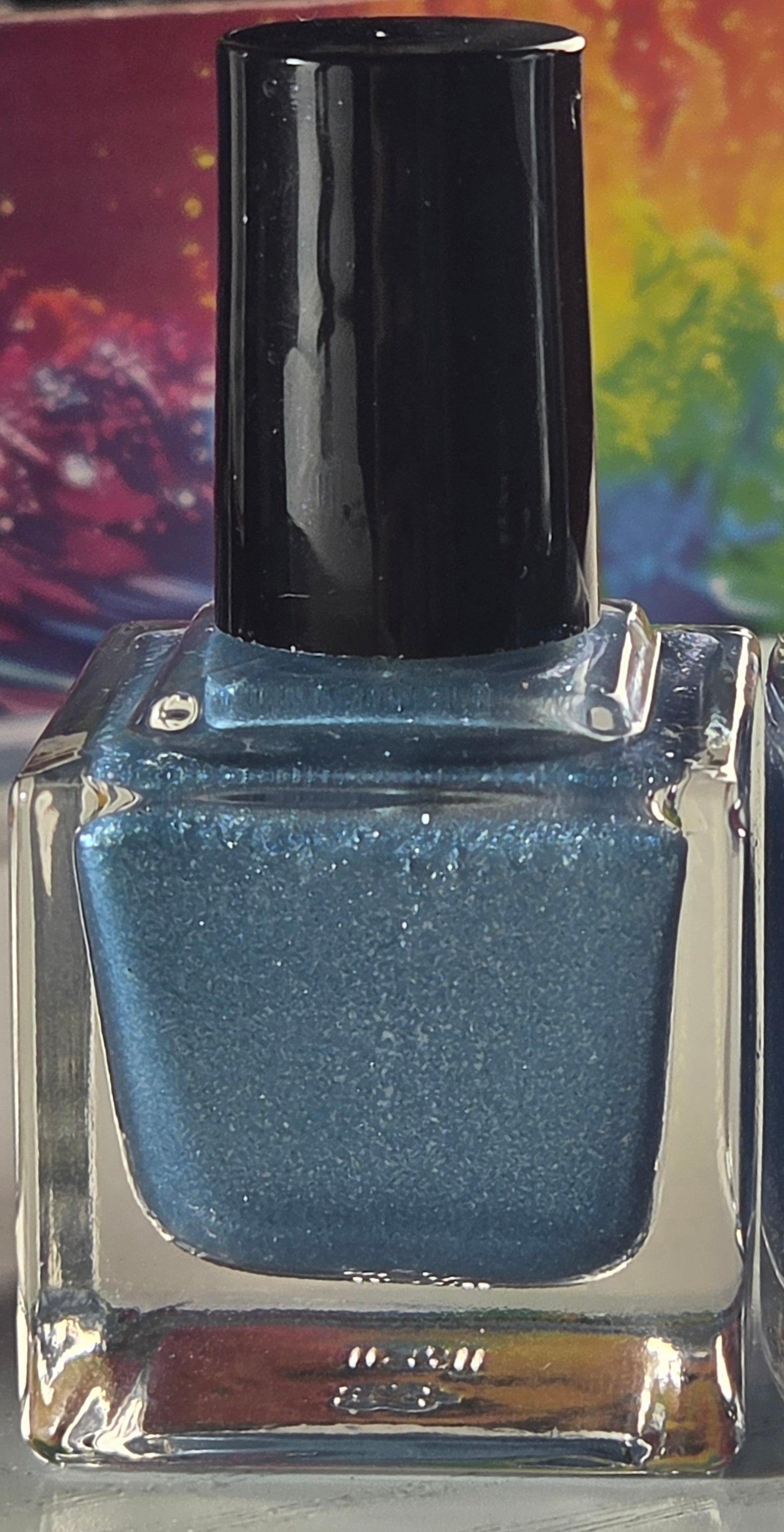 SKYLUME Icy Sky Blue Frost Shimmer Nail Polish | Liquid Krystal Co.