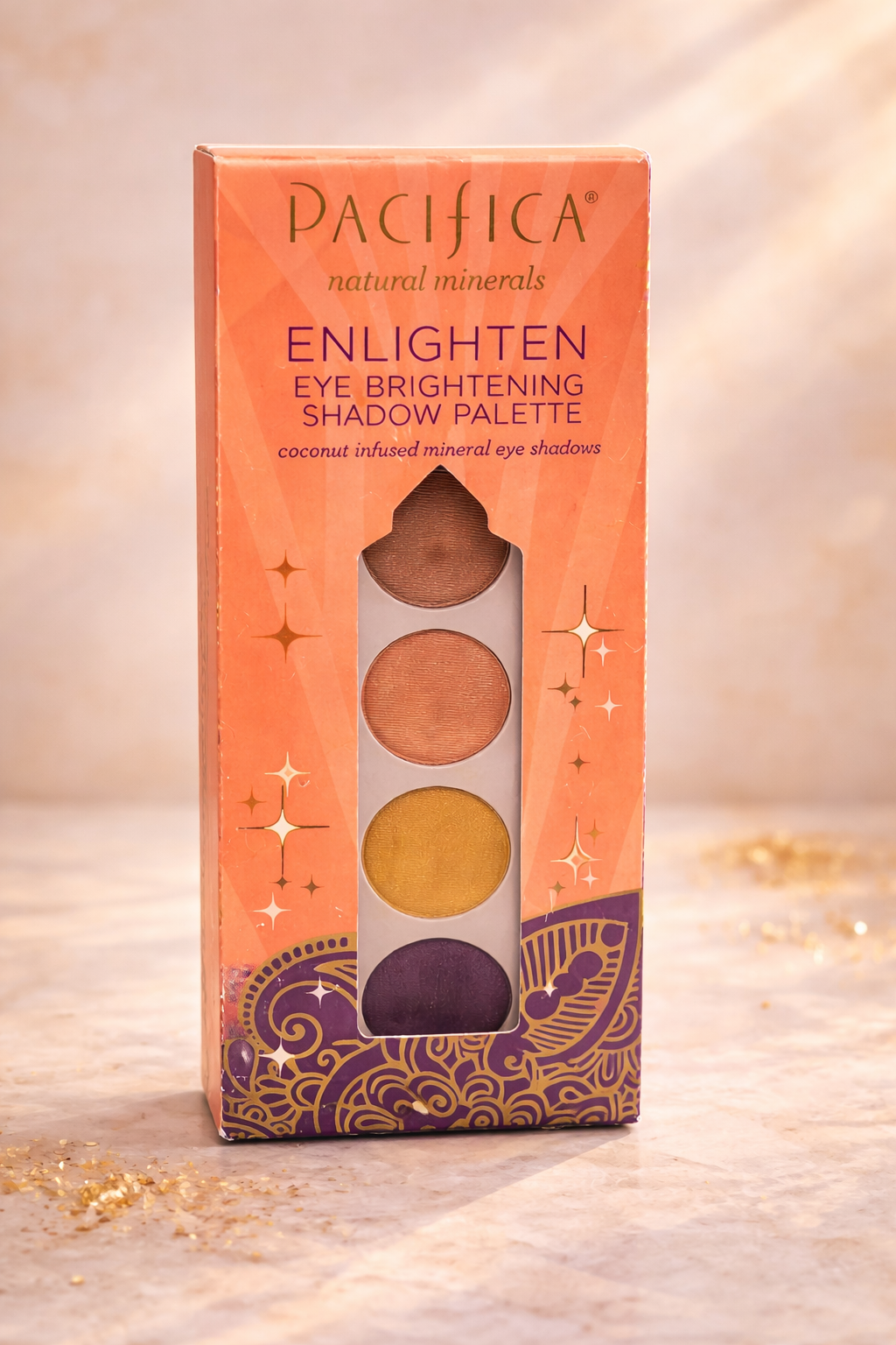 Pacifica Enlighten Eye Brightening Shadow Palette – Coconut Infused Natural Minerals