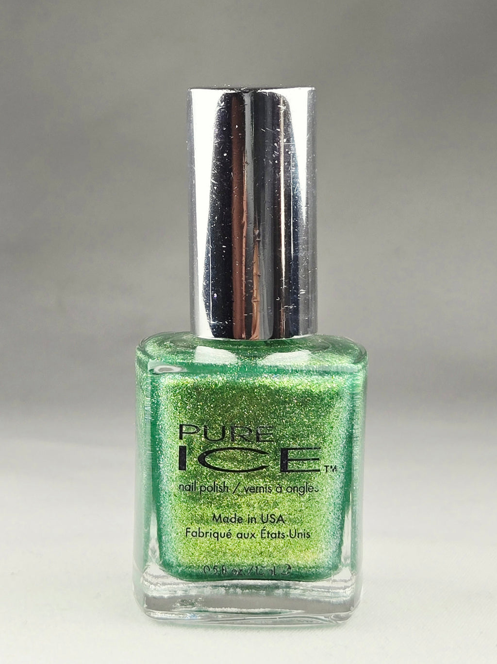 Pure Ice Lucky Charming Nail Polish 1023 Emerald Green Glitter Shimmer Lacquer .5 oz