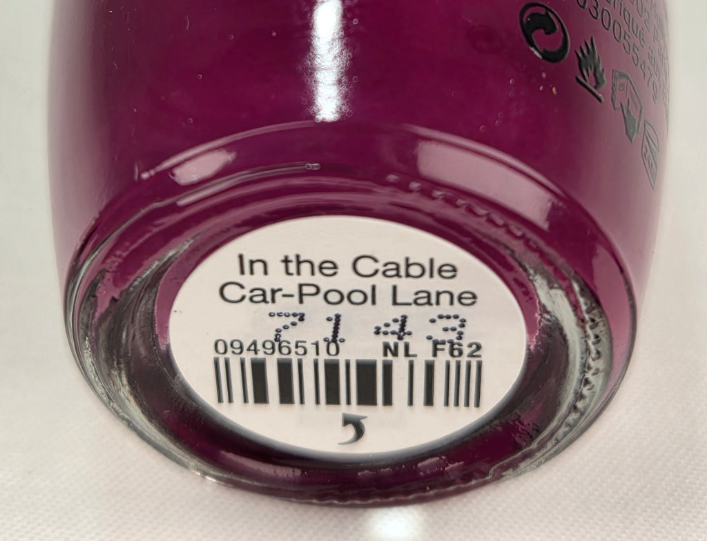 OPI In the Cable Car-Pool Lane NL F62 Nail Polish 15mL Full Vintage Berry Magenta