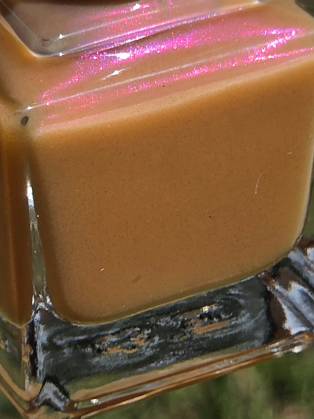 Arachide Jellification - Purple Red Shimmer Peanut Butter Tan Nail Polish | Liquid Krystal Co Handmade Indie Lacquer