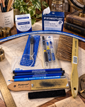 STAEDTLER Vintage Drafting & Drawing Tool Lot – Mars Cleaning Pad, Drafting Dots, Divider, Leads, Brush & More