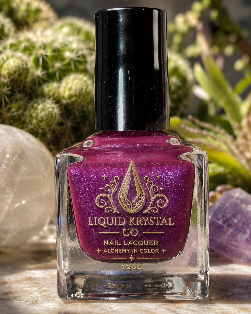 Ovid’s Mulberry – Handmade Indie Nail Lacquer | Deep Mulberry Purple with Electric Violet Shimmer | Liquid Krystal Co.