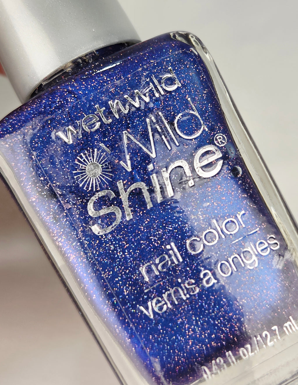 Wet n Wild Wild Shine Wild Orchid Vintage Purple Blue Shimmer Nail Polish Rare Collectible