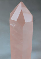 Rose Quartz Crystal Tower Point Generator 4.5 Inch Pink Healing Stone
