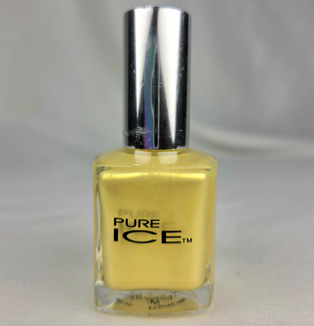 Pure Ice Excuse Me Yellow Shimmer Nail Polish 0.5 oz | Y2K Vintage Pearl Finish
