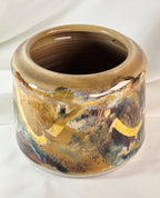 1991 Weintraub Signed Studio Art Pottery Vase – Iridescent Metallic Luster Glaze