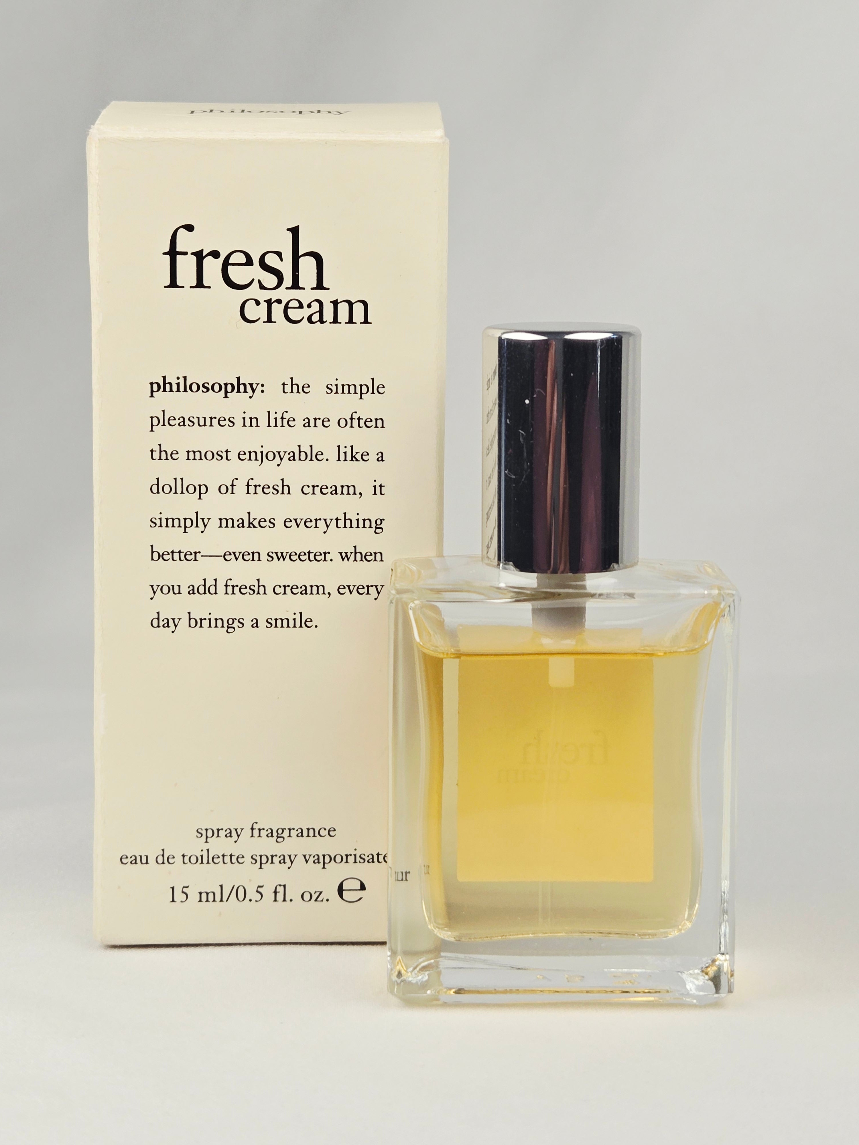 Philosophy Fresh Cream Eau de Toilette Spray 15 ml / 0.5 oz – Warm Vanilla Cream Fragrance