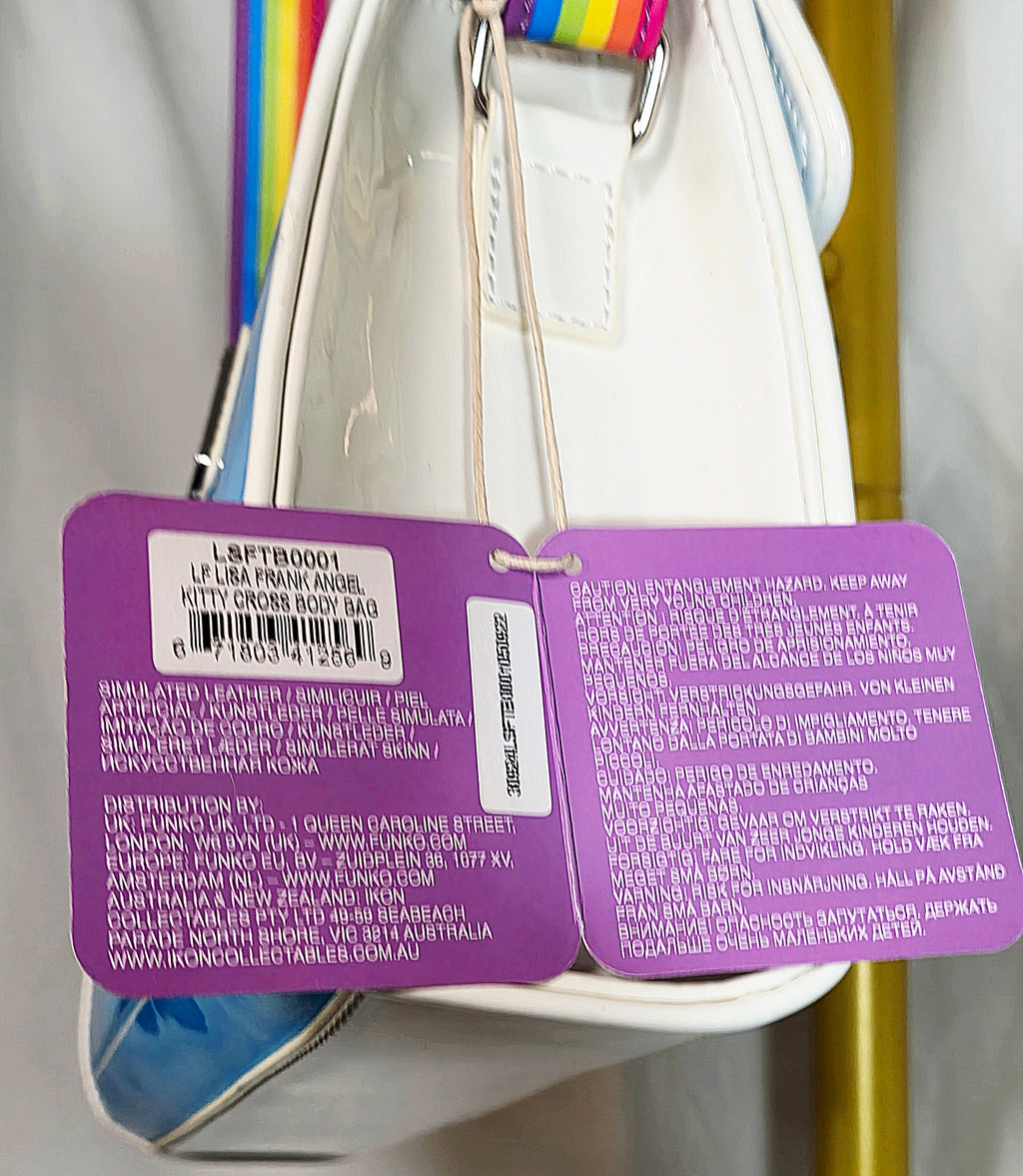 Lisa Frank x Loungefly Angel Kitty Rainbow Crossbody Bag — New with Tags