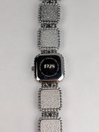 Vintage 1928 Turquoise Style Bracelet Watch Southwestern Beaded Silver Tone