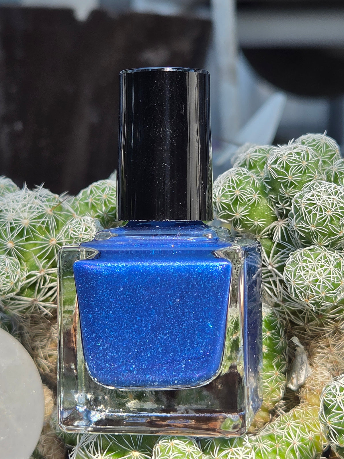 Plasmatic | Sapphire Blue Jelly Nail Polish with Cyan Illumination, Violet-Pink Shift & Aqua Flakes- Liquid Krystal Co. Handmade Indie Lacquer