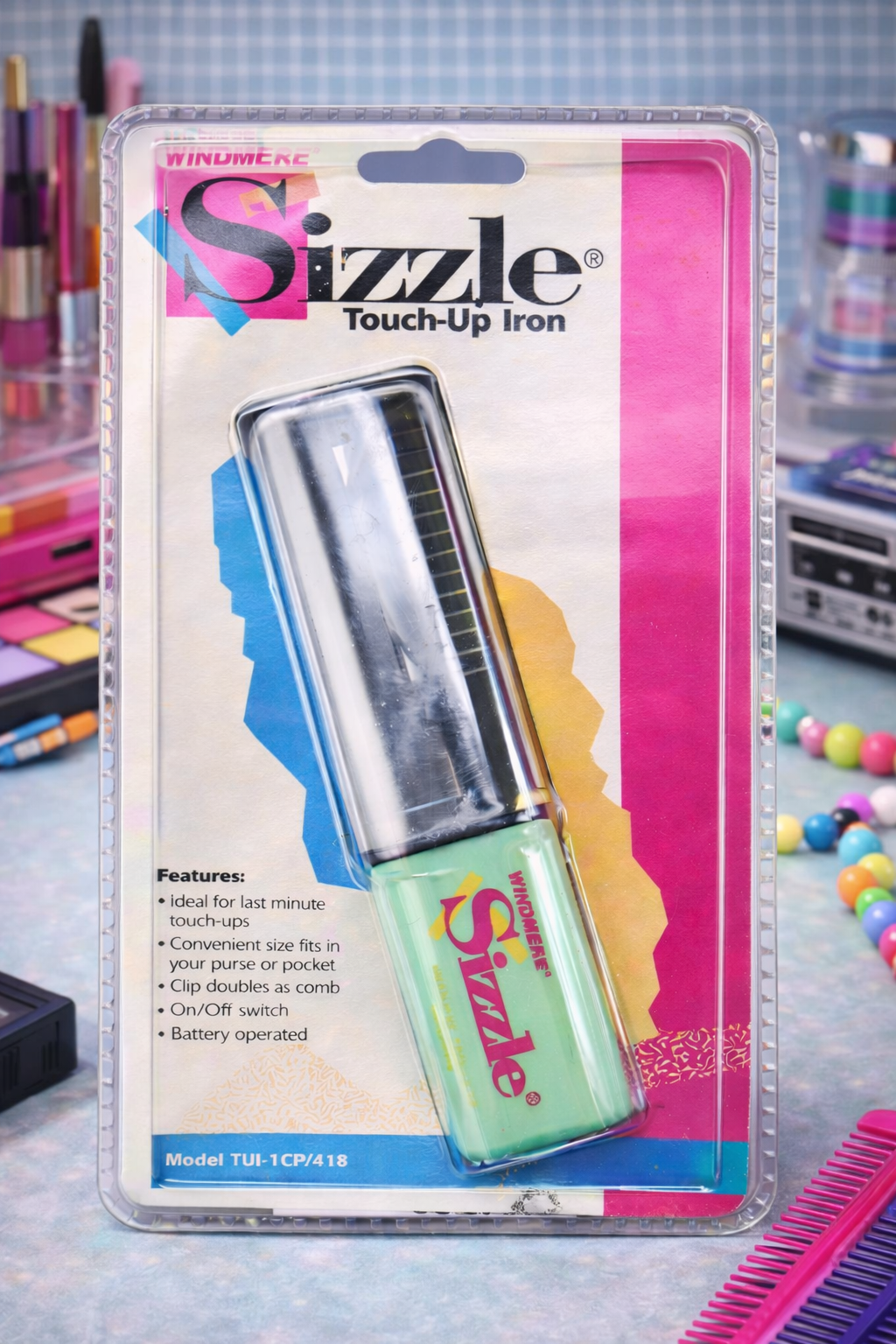 Beauty Essential — Retro Windmere “Sizzle” Touch-Up Iron (Vintage Portable Hair Tool)