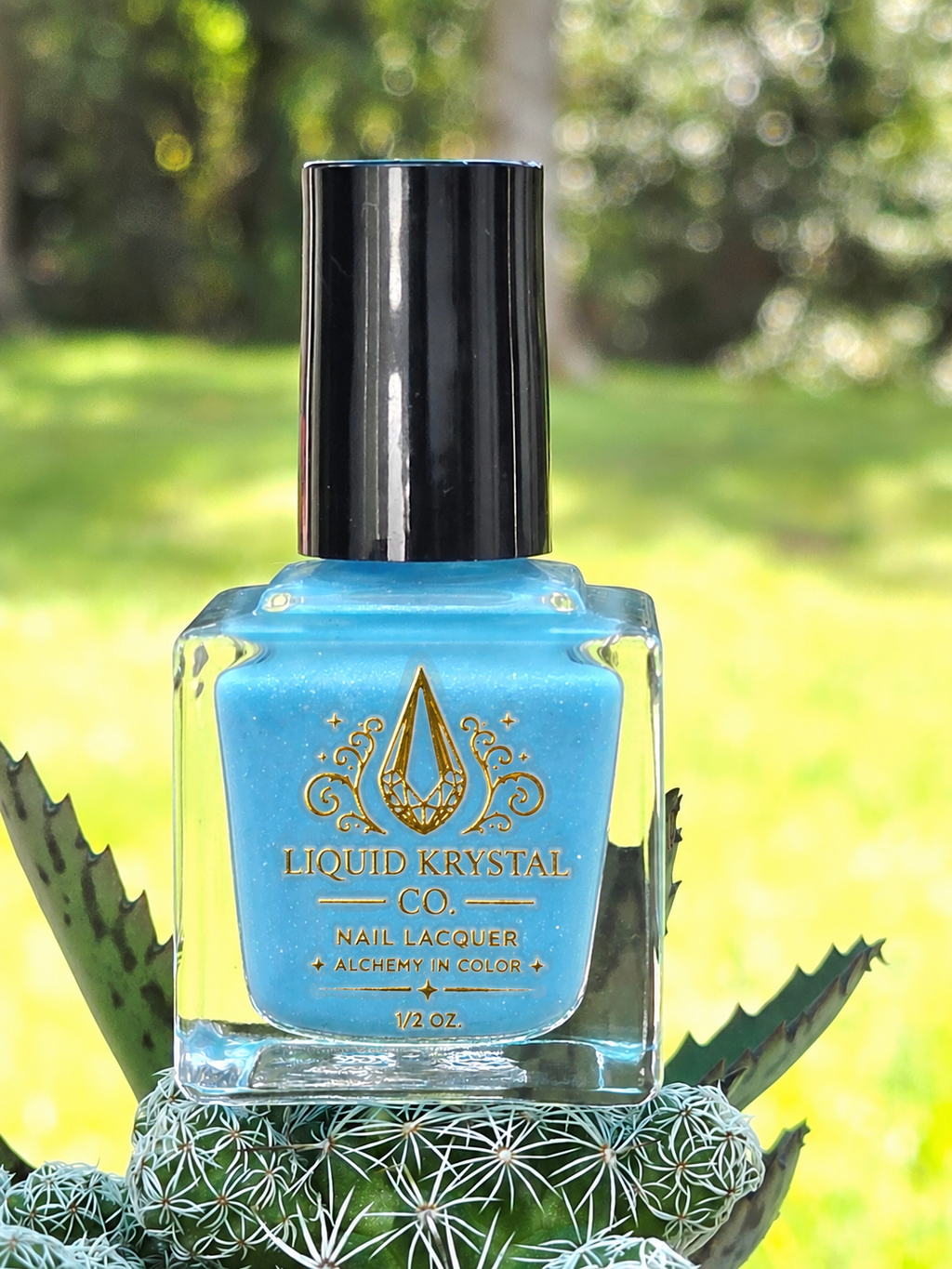Frostwater - Blue Holographic Nail Polish – Handmade Indie Lacquer by Liquid Krystal Co.