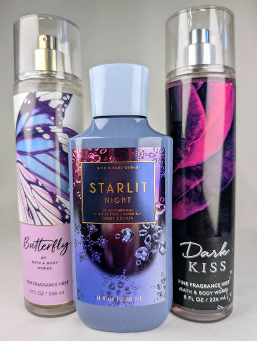 Bath & Body Works Celestial Dark Velvet Sky Layering Combo Set NEW