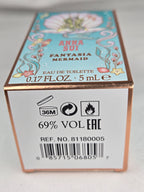 Anna Sui Fantasia Mermaid Eau De Toilette Mini Perfume 0.17 oz 5ml Mermaid Bottle