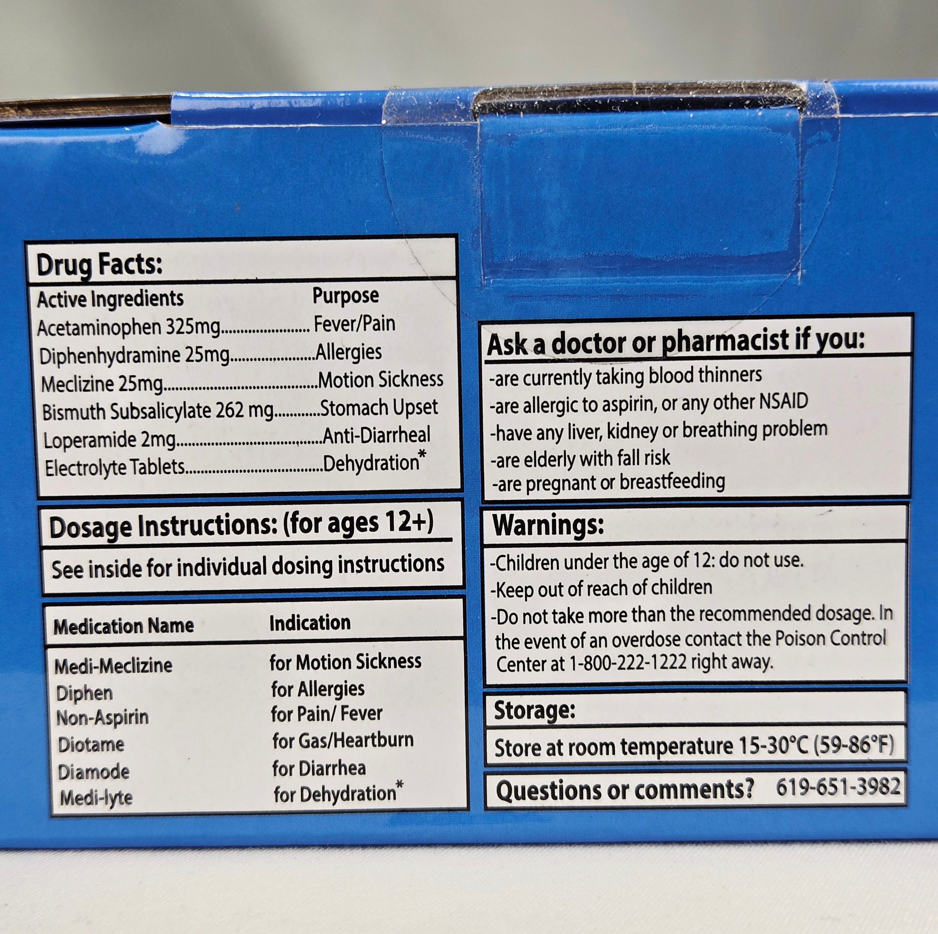 TravelPak RX Travel Medicine Kit | 73 Tablets | Pharmacist Recommended Travel Essentials Kit