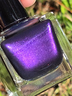 Violet Phantogenesis - Black Crelly Dark Purple Violet Shimmer Nail Polish Handmade Indie Lacquer | Liquid Krystal Co.