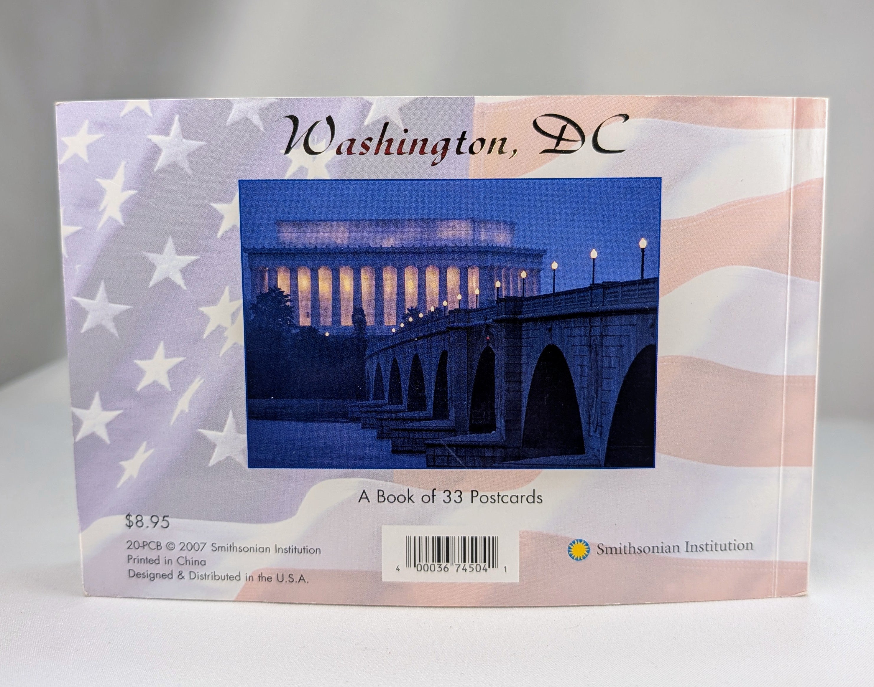 Washington, DC & Smithsonian Institution Postcard Book — Complete 33 Unused Postcards
