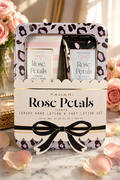 Tahari Rose Petals Spa Gift Set in Decorative Keepsake Tin | Hand & Foot Lotion Collection