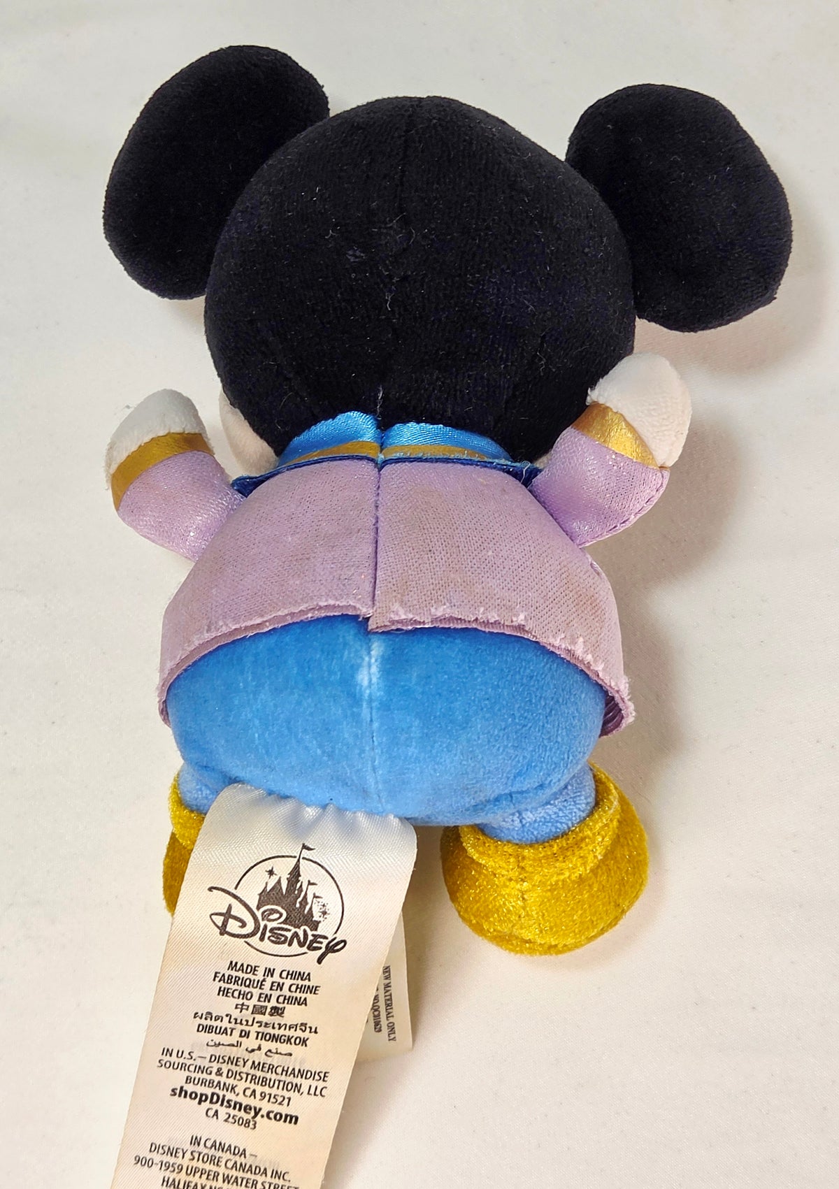 Disney Wisgables Mickey Mouse Small Plush Toy Pastel Outfit Blue Purple Gold Collectible