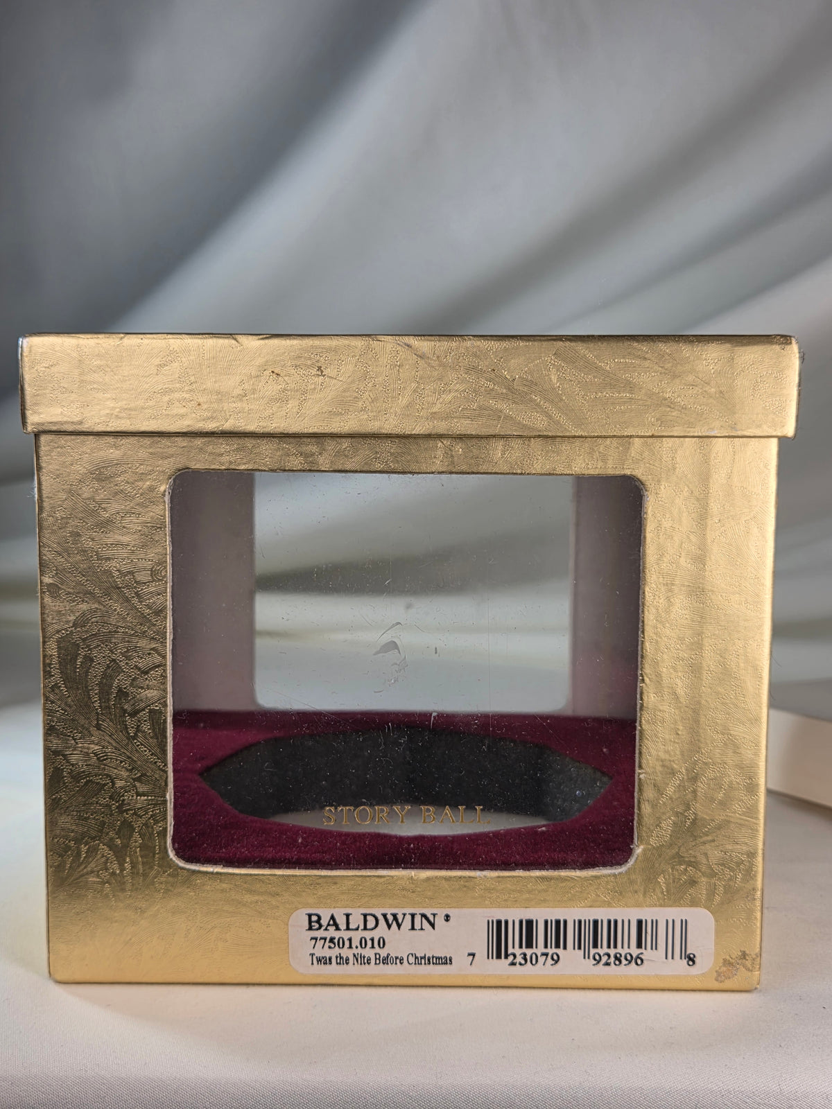 Baldwin 77501.010
’Twas the Nite Before Christmas
Limited Edition Story Ball –789/ 5000 Piece Series – 2002
