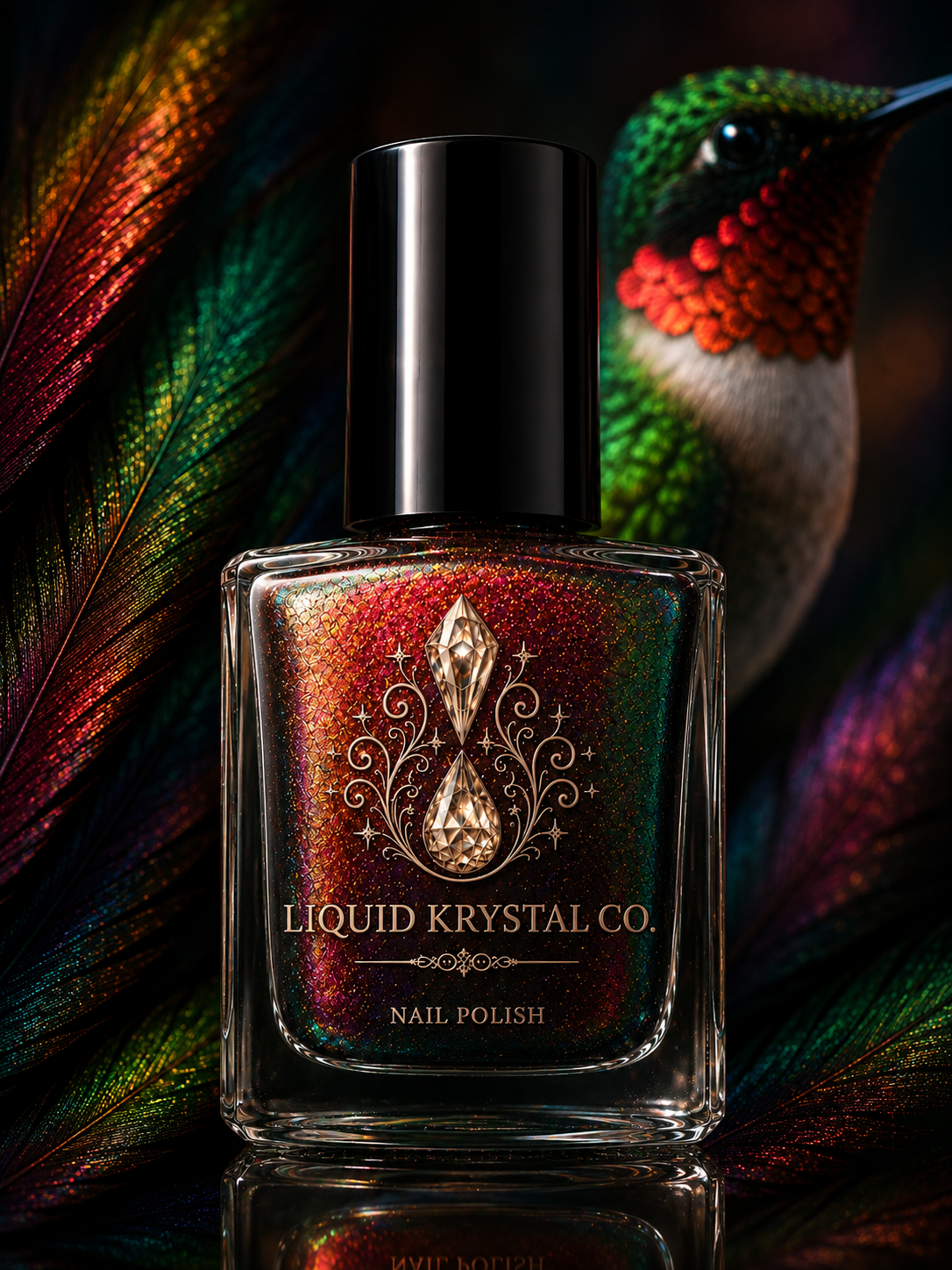 Scarlet Flight |  NOT FOR SALE  - Ruby-Ember Multichrome Shimmer Nail Polish | Liquid Krystal Co. - Prototype - 2027