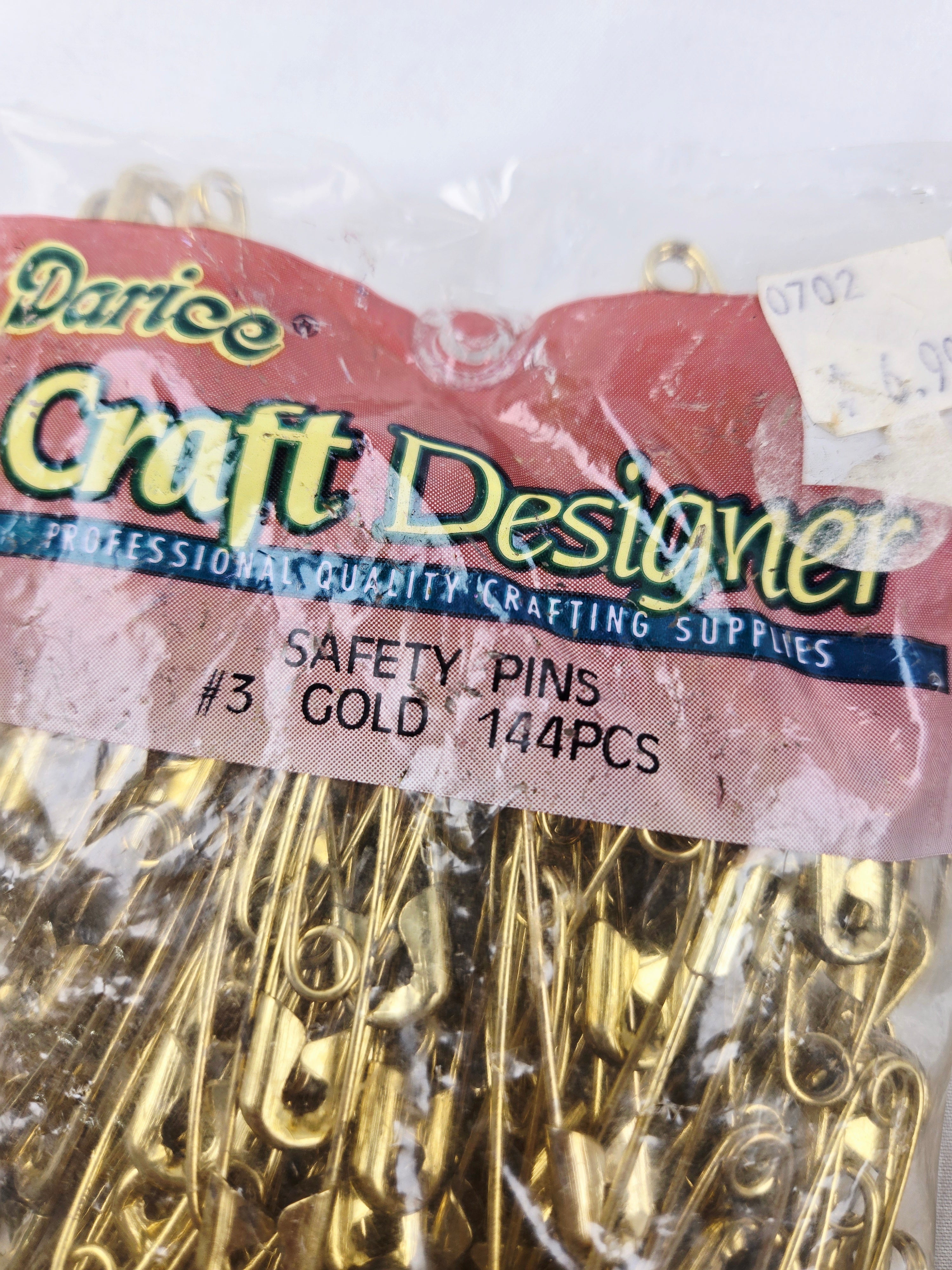 Safety Pins Vintage — Gold- Mixed Craft & Sewing Lot (Approx. 288 pcs)