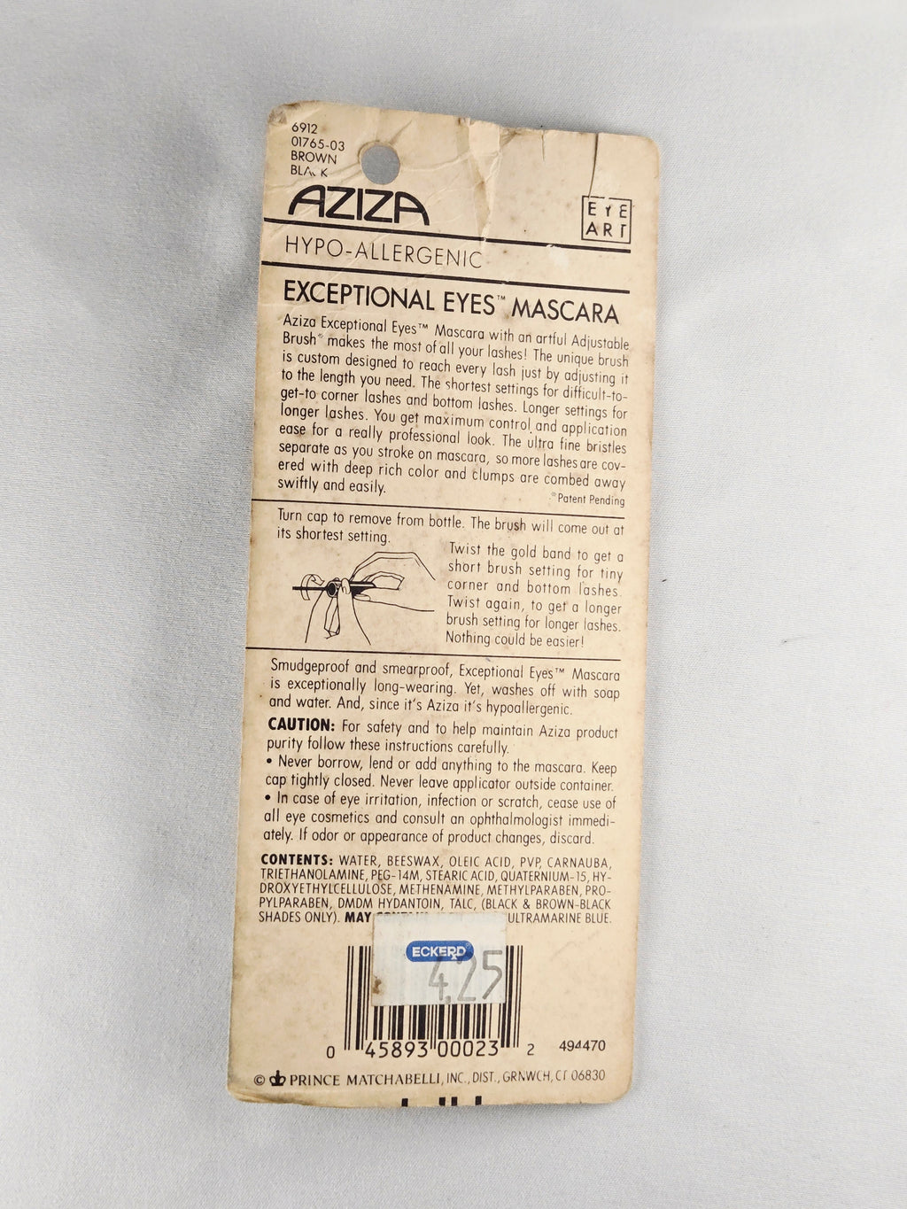 AZIZA Vintage Hypo-Allergenic Exceptional Eyes Mascara – Brown Black