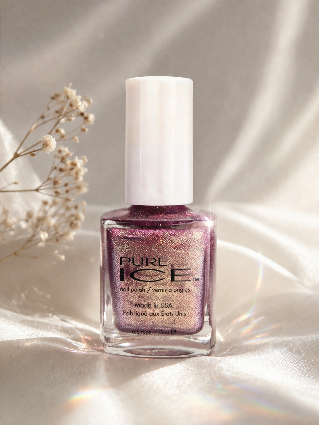 Pure Ice “Day to Night” Nail Polish – Shimmering Pink Gold Duochrome Nail Lacquer (Made in USA) y2k Discontinued 