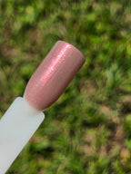 Blushfire Afterglow – Dusty Mauve Pink Shimmer Nail Polish with Red & White Flash | Liquid Krystal Co. Handmade Indie Lacquer