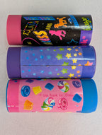 Vintage Lisa Frank Character Eraser Set of 3 Rainbow Kitty Candy Girl Glam Girl