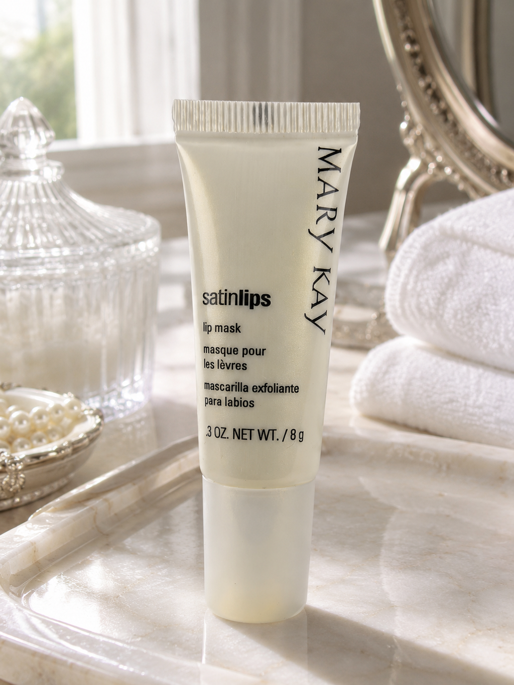 Mary Kay Satin Lips Lip Mask 0.3 oz Travel Size New Exfoliating Lip Treatment
