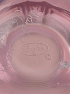Vintage Fenton Coca-Cola Girl Pink Opalescent Glass Rose Bowl – Signed J. Peyton