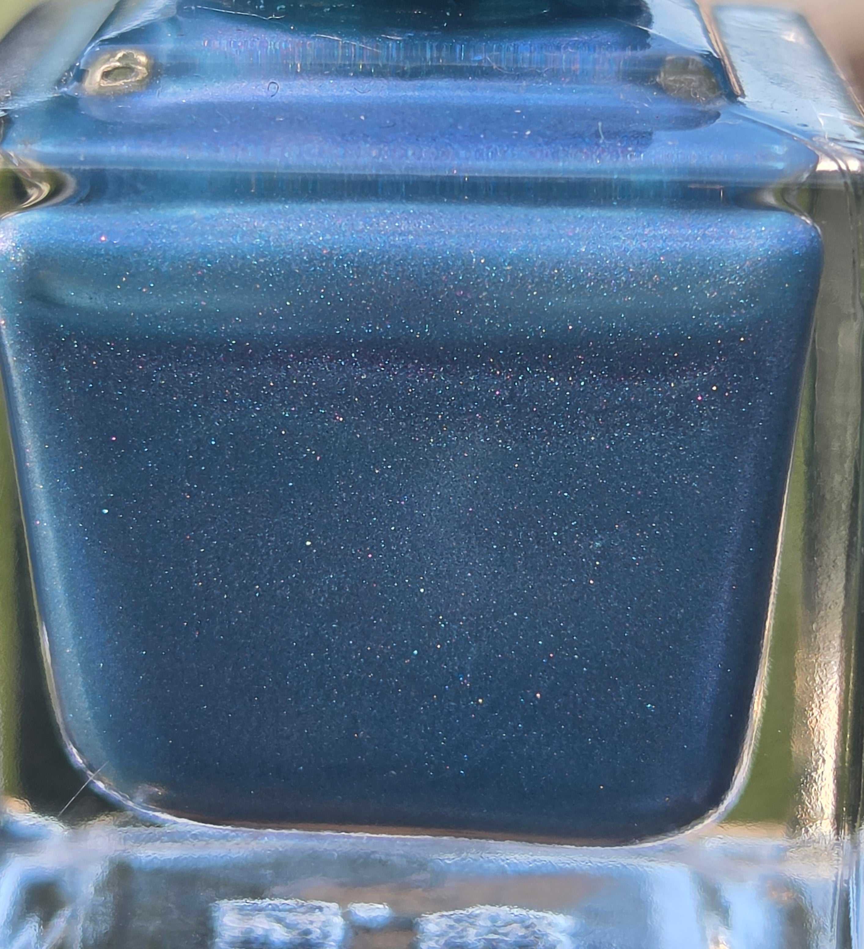 Astratide – Metallic Blue Nail Polish | Celestial Shimmer | Handmade Indie Nail Lacquer | Liquid Krystal Co. Prototype