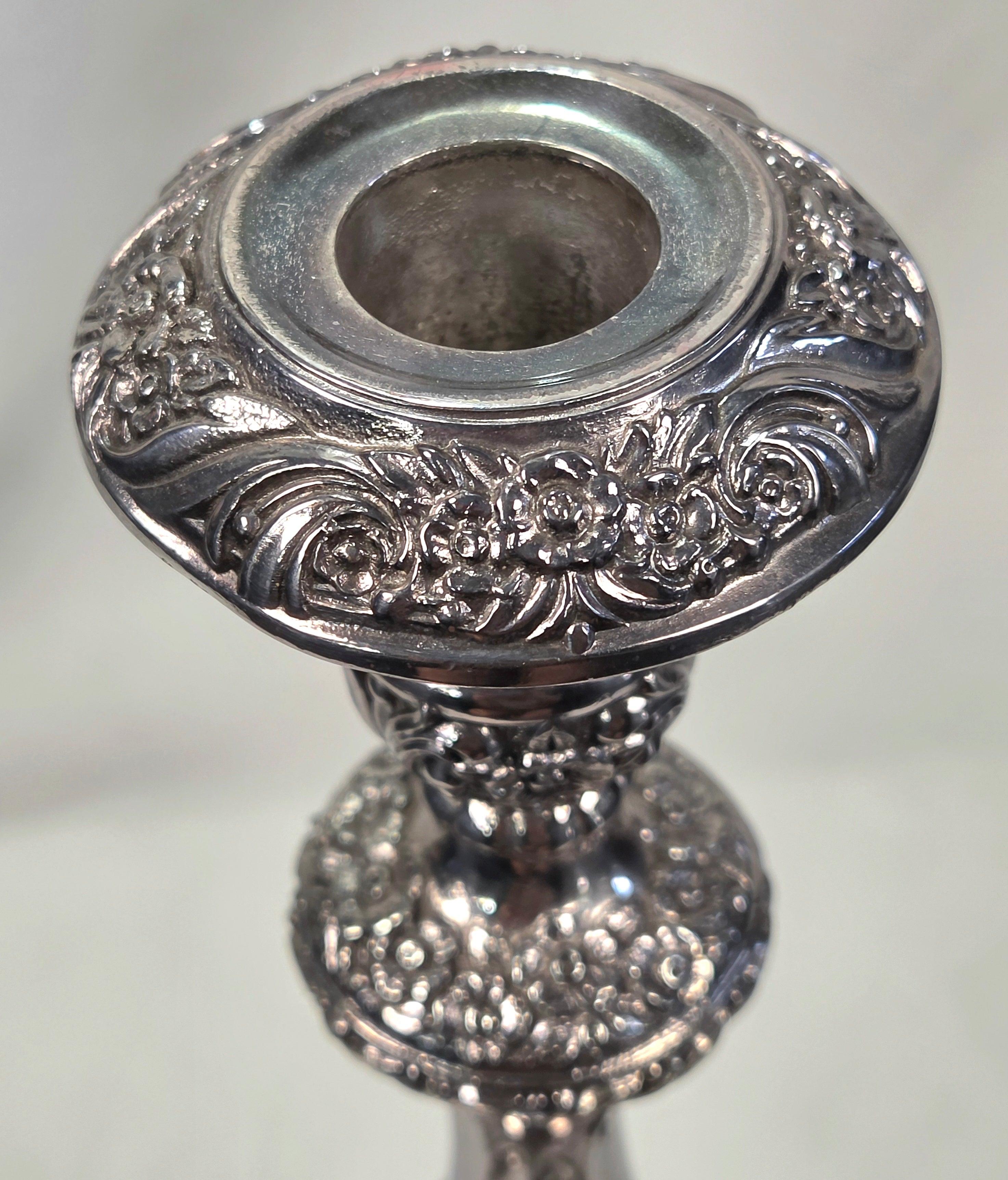1847 Rogers Bros Silverplate 3-Arm Candelabra – Ornate Vintage Table Centerpiece