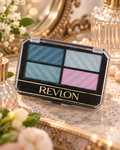 Vintage 1990s Revlon Overtime Shadow Aquatints Shimmer Eyeshadow Quad Palette
