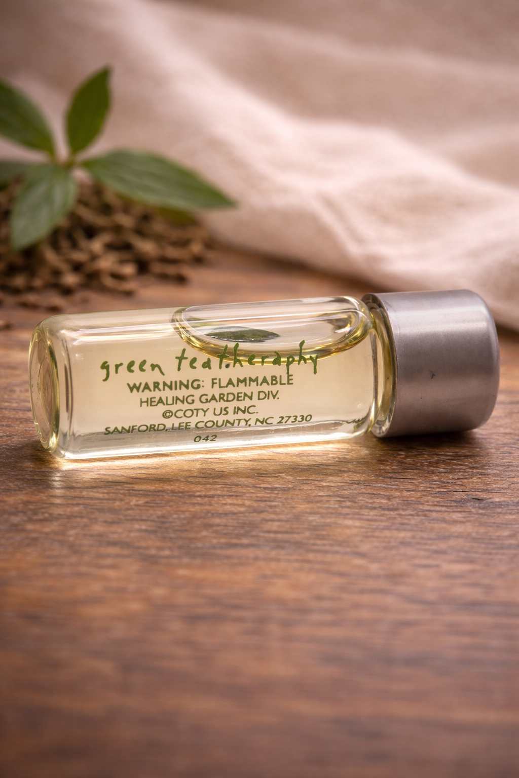 Healing Garden Green Tea Therapy Mini Fragrance – Vintage Coty Healing Garden Sample