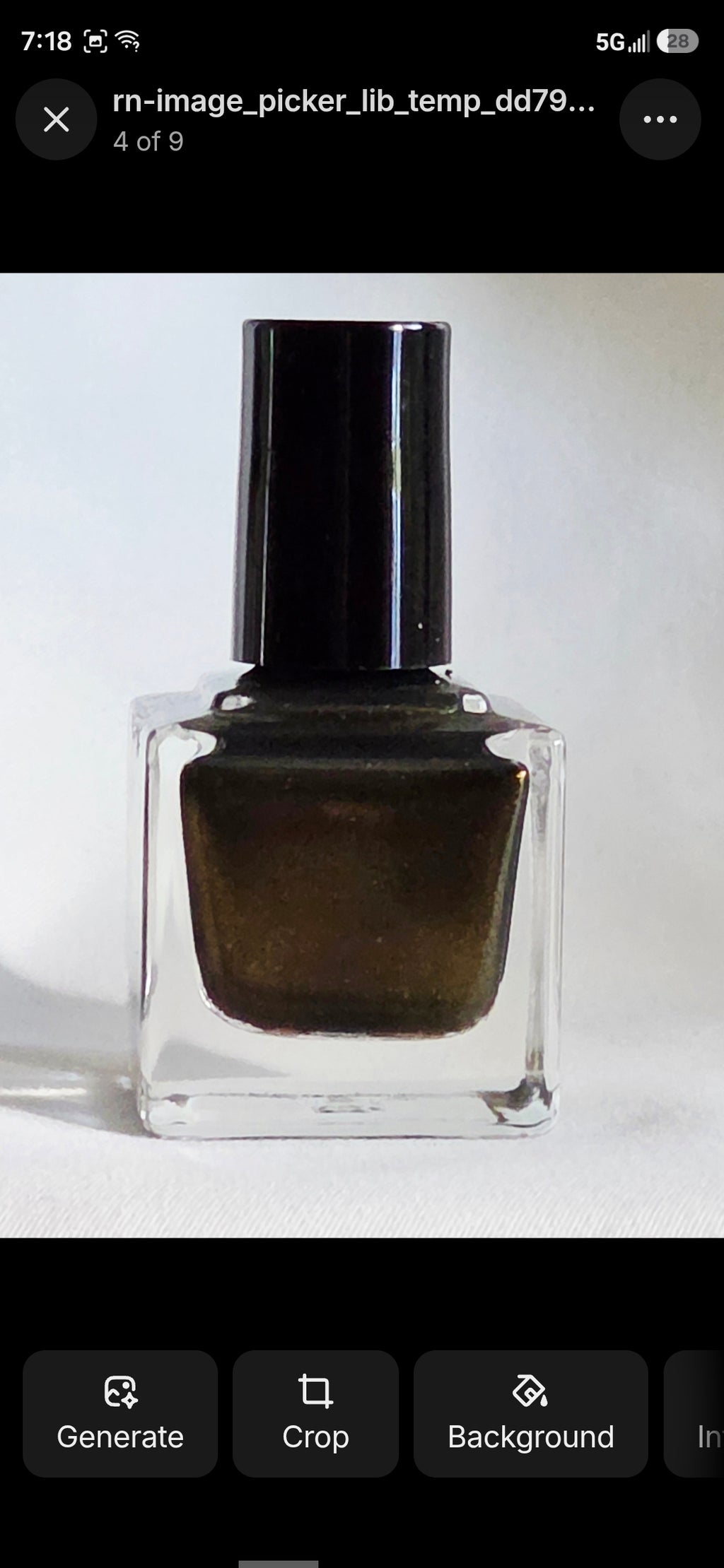 Liquid Krystal Co. Gilded Raven Prototype Nail Lacquer | Black Crelly with Antique Gold Shimmer | One-of-a-Kind Handmade Indie Polish
