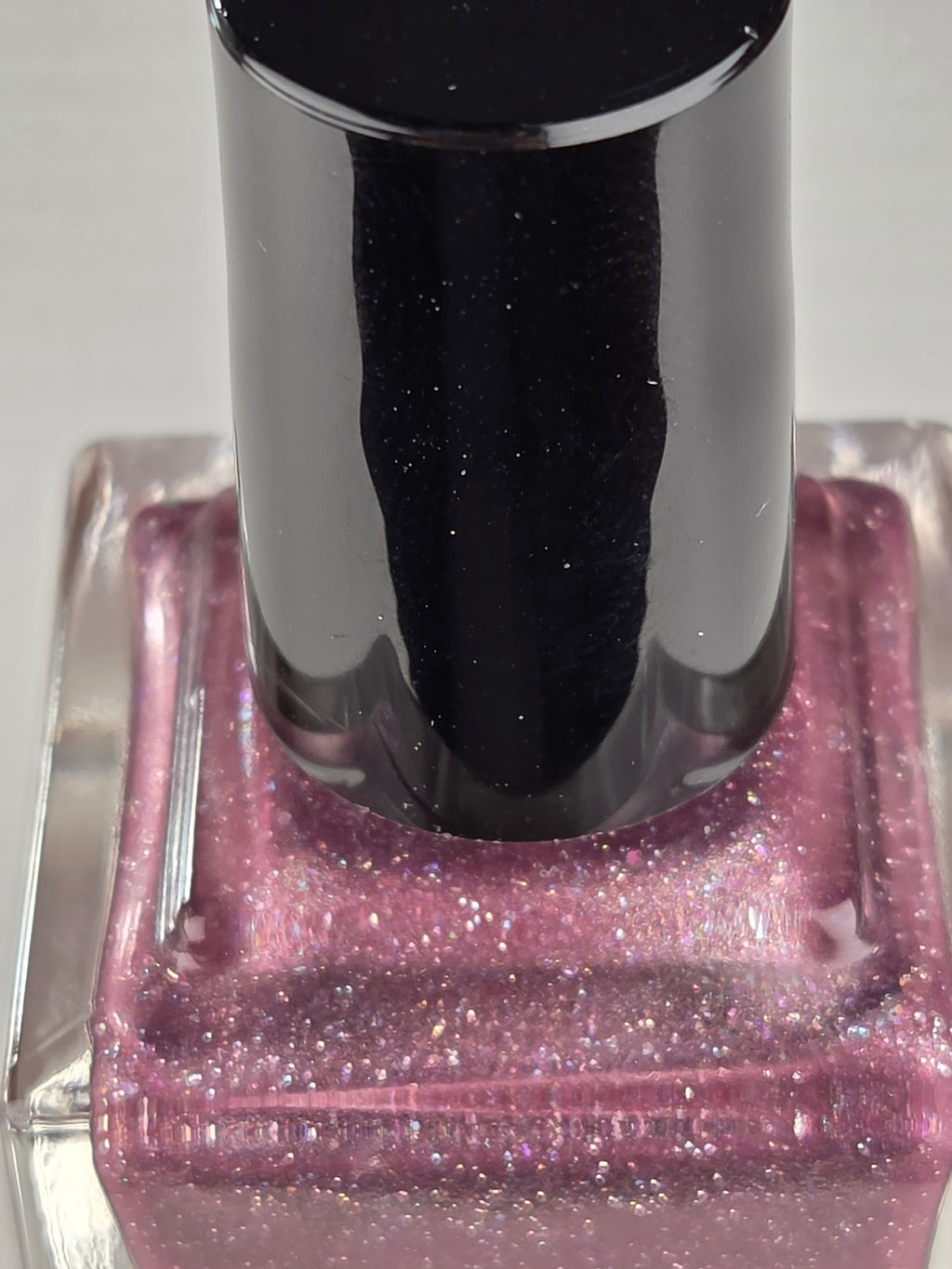 Liquid Krystal Co. Orchid Glitch| One-of-a-Kind Prototype Nail Lacquer | Dusty Orchid Holographic Shimmer | Handmade Indie Nail Polish