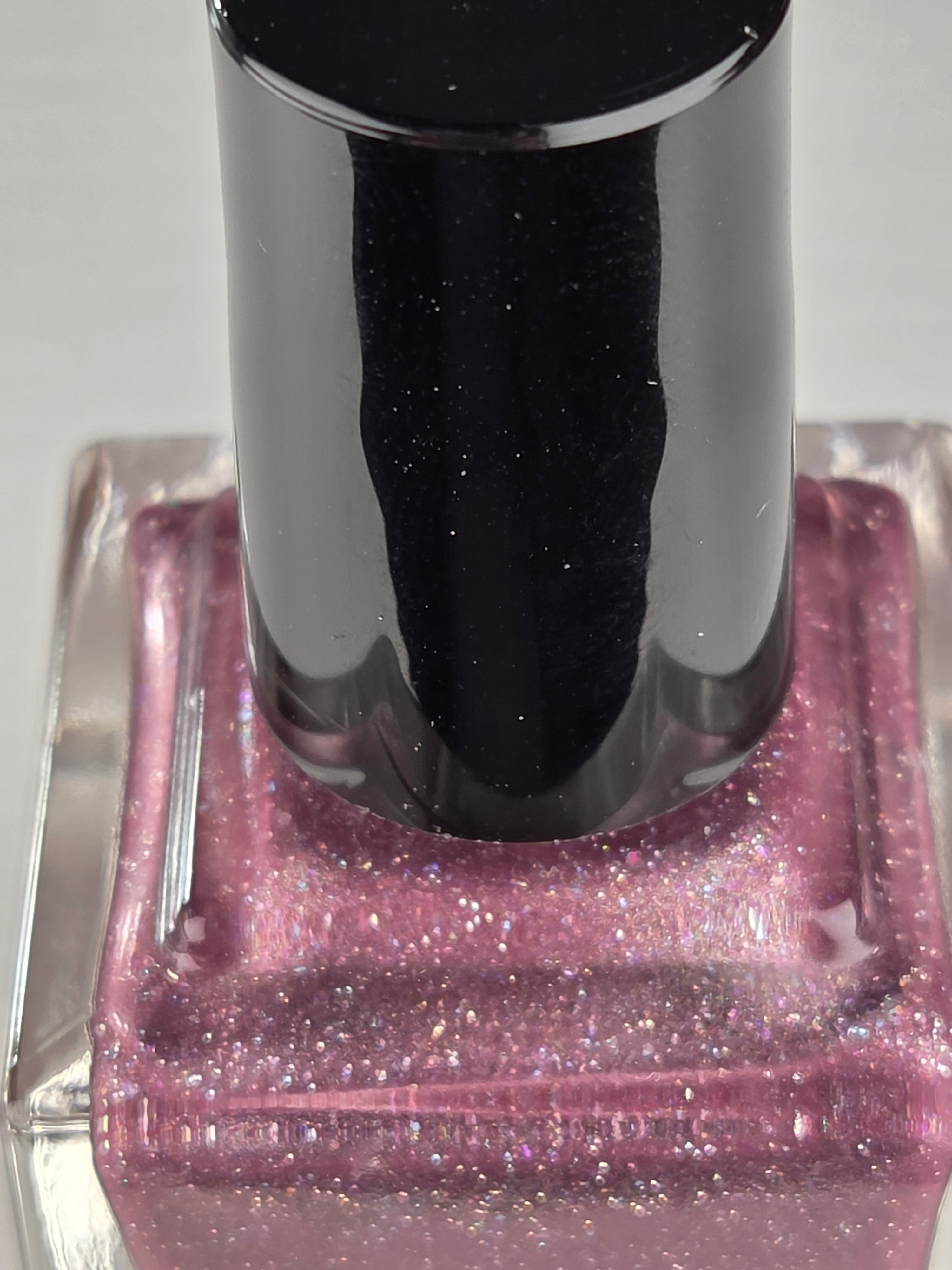 Liquid Krystal Co. Orchid Glitch| One-of-a-Kind Prototype Nail Lacquer | Dusty Orchid Holographic Shimmer | Handmade Indie Nail Polish