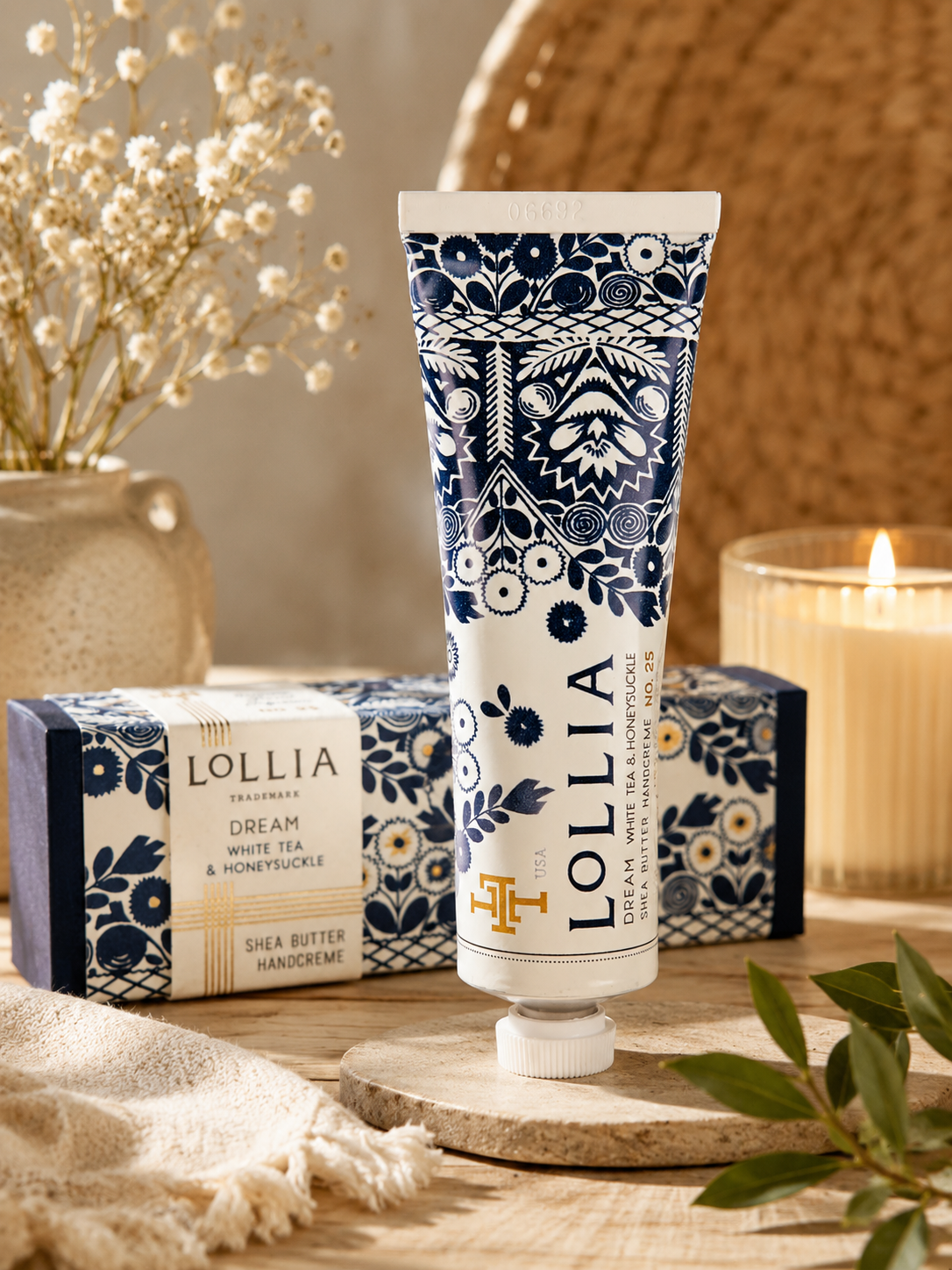 LOLLIA Dream White Tea & Honeysuckle Shea Butter Handcreme No. 25 1.25oz New In Box