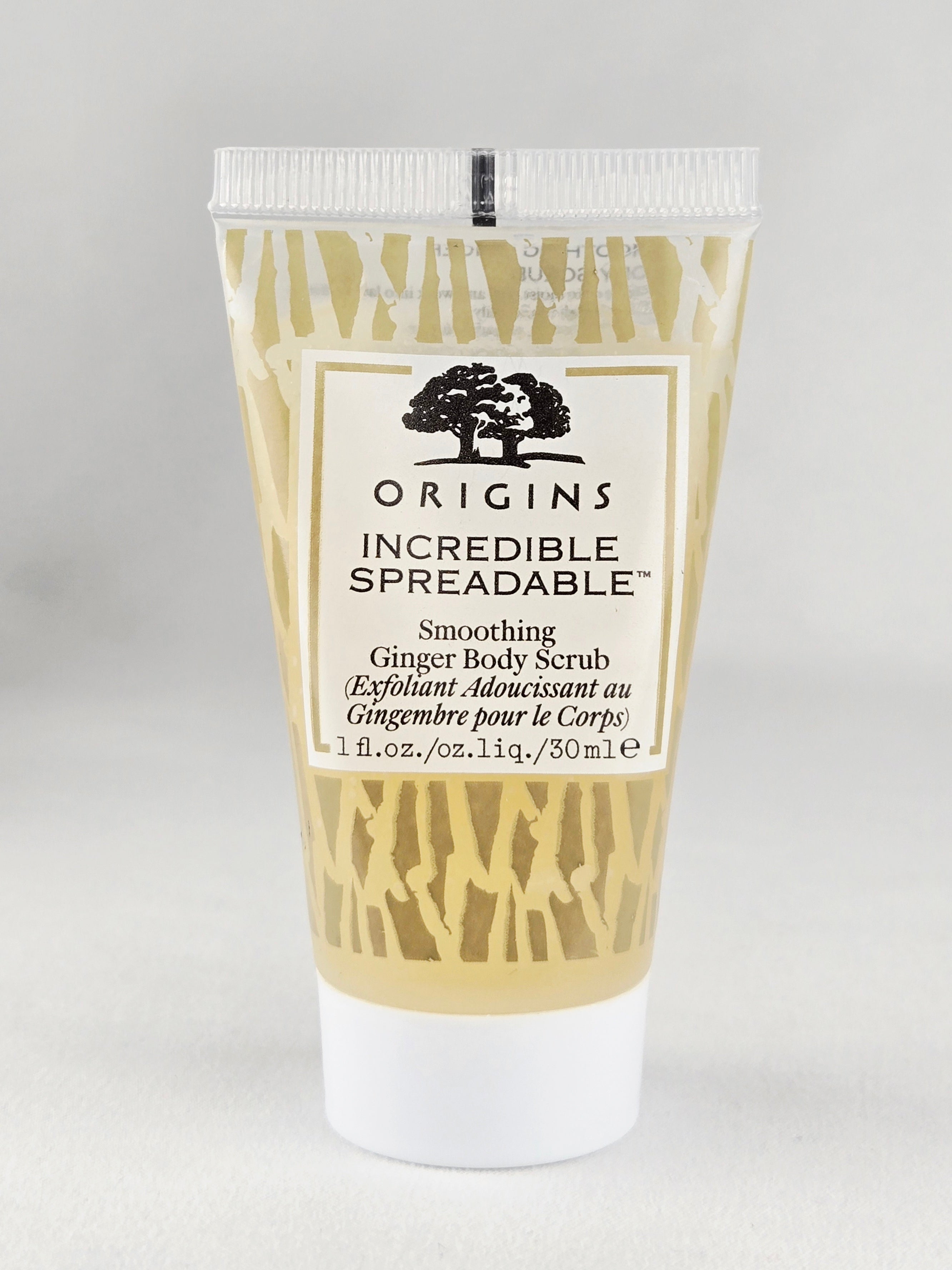 Origins Incredible Spreadable Ginger Body Scrub 1 oz 30 ml Travel Size Exfoliating Body Polish
